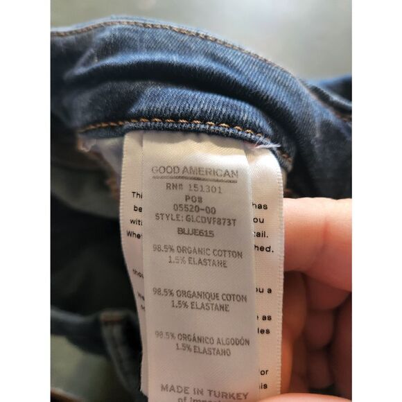 Good American GOOD LEGS CROP EXTREME V jeans sz 6/28 - Picture 5 of 6